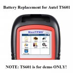 Battery Replacement for Autel MaxiTPMS TS601 Service Tool